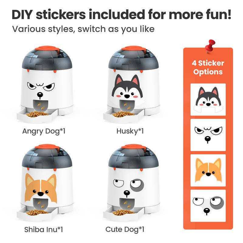 Potaroma Interactive Pet Puzzle Feeder Toy - Rechargeable Treat Dispenser for Dogs & Cats, Smart IQ Training with Remote Control and Custom Voice Recording, 280ml Capacity for Endless Fun