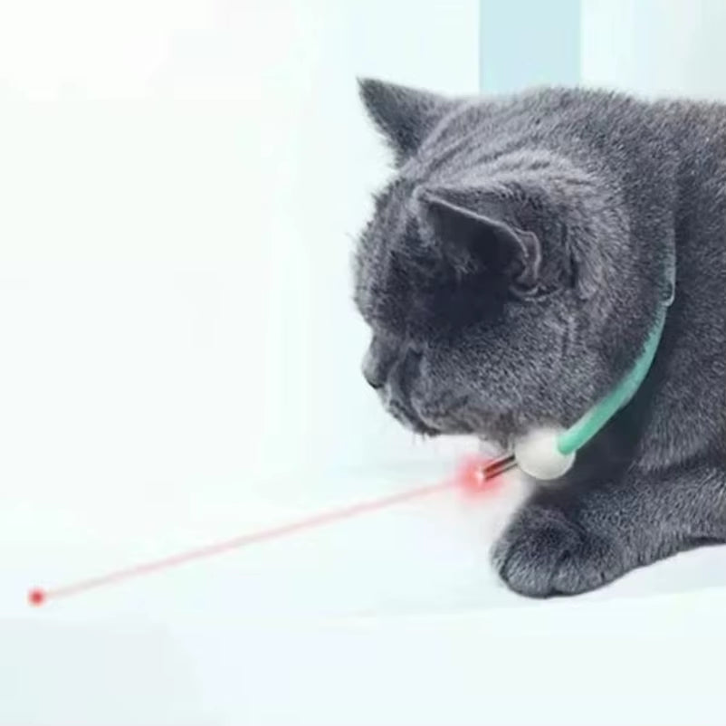 Get Your Cat Moving: Rechargeable Smart Laser Collar for Endless Playtime Fun!