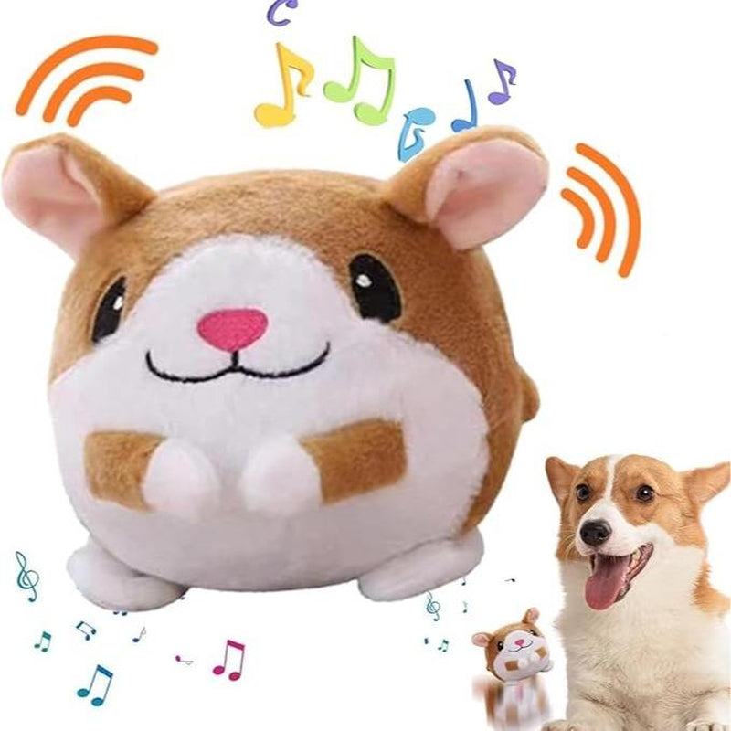 Interactive Moving Plush Toy for Dogs - EVERBETTERUS USB Rechargeable Cartoon Pig Dog Toy with Sound, Music & Washable Cover - Perfect for Keeping Your Pet Engaged and Entertained!