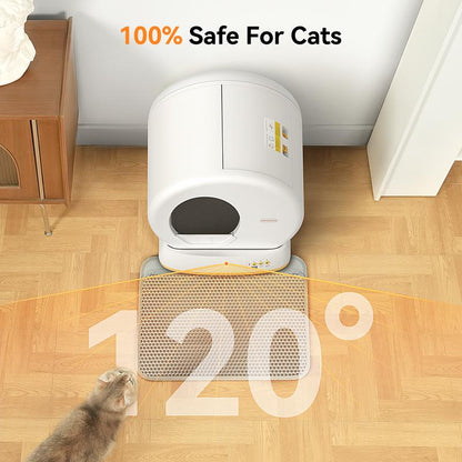 Revolutionize Your Cat Care with the Meowant SC01 Smart Self-Cleaning Litter Box – The Ultimate Odor-Free, App-Controlled Solution Featuring Safety Tech, Mat & Liner!