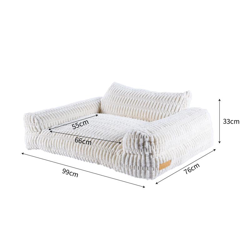 Indulge Your Pets in Luxury: Hand-Woven Waterproof Pet Bed with Non-Slip Base for Ultimate Comfort and Relaxation