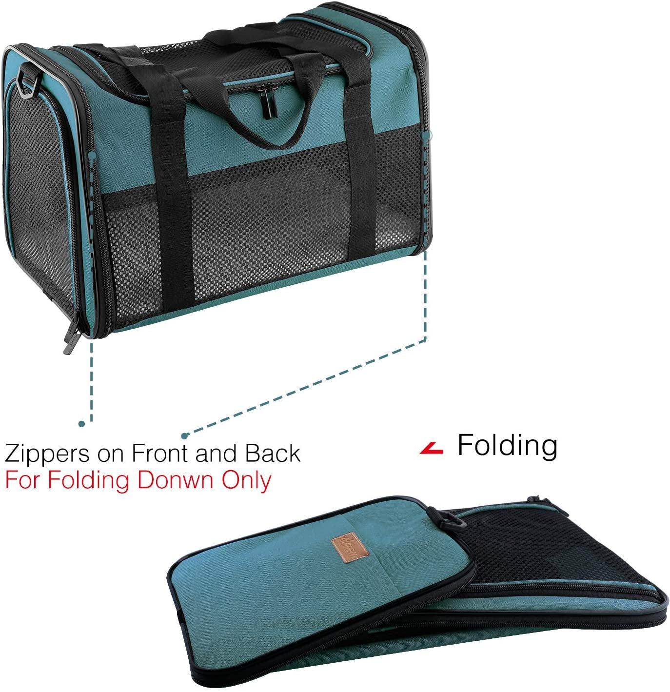 Ultimate Adventure Awaits with Our Airline Approved Soft-Sided Pet Carrier - Perfect for Dogs and Cats up to 15lbs!