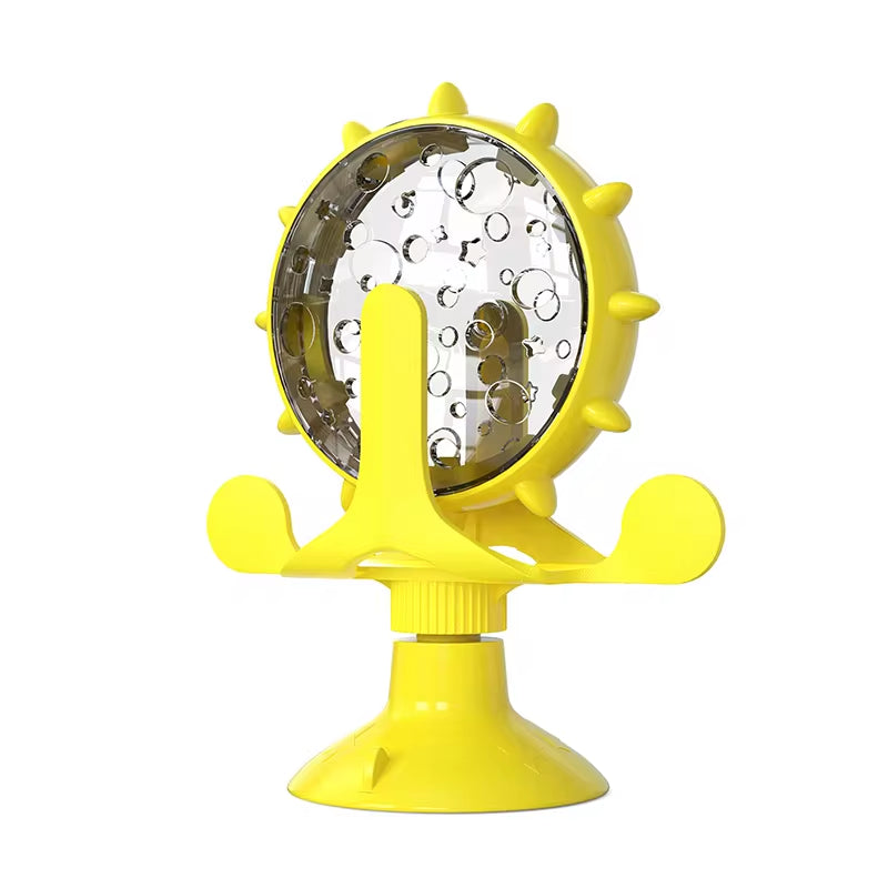 Engaging IQ-Boosting Treat Dispenser Toy for Cats & Small Dogs - Fun Rotatable Slow Feeder for Hours of Play!