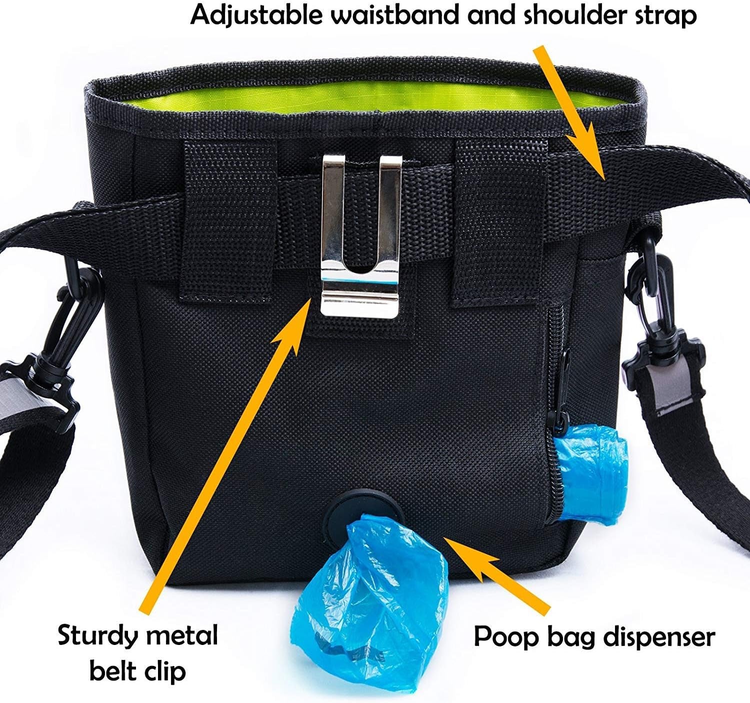 Ultimate Dog Treat Pouch - Premium Training Bag with Clicker, Collapsible Bowl, and Adjustable Reflective Straps for Obedience and Agility Training