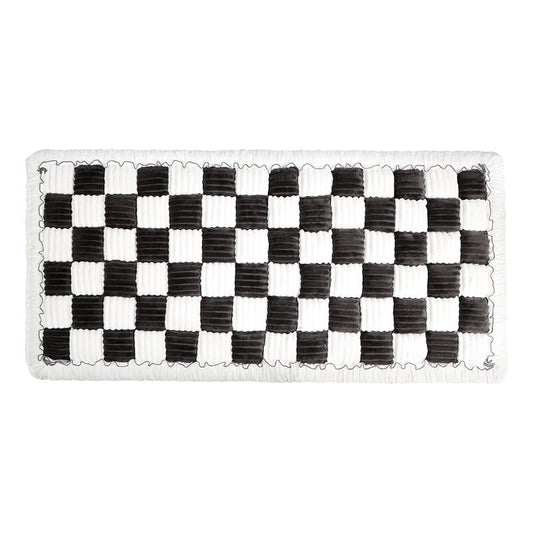 Ultimate Comfort for Your Furry Friend: Non-Slip Plaid Pet Bed Mat Perfect for Car Backseat Travel!