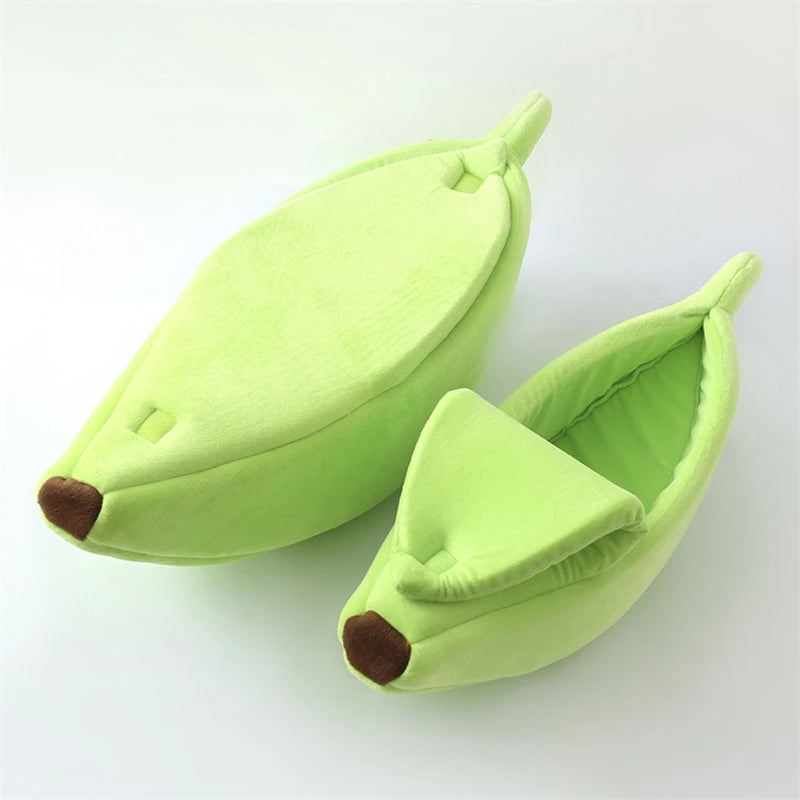 Delight Your Furry Friend with the Cozy Banana Cat Bed - A Fun and Colorful Retreat for Cats and Small Dogs