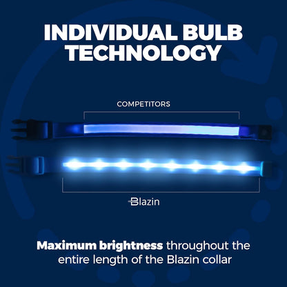 Illuminate Your Dog's Adventures: The Ultimate LED Dog Collar - USB Rechargeable, Waterproof, and 1,000 Feet of Visibility for All Breeds