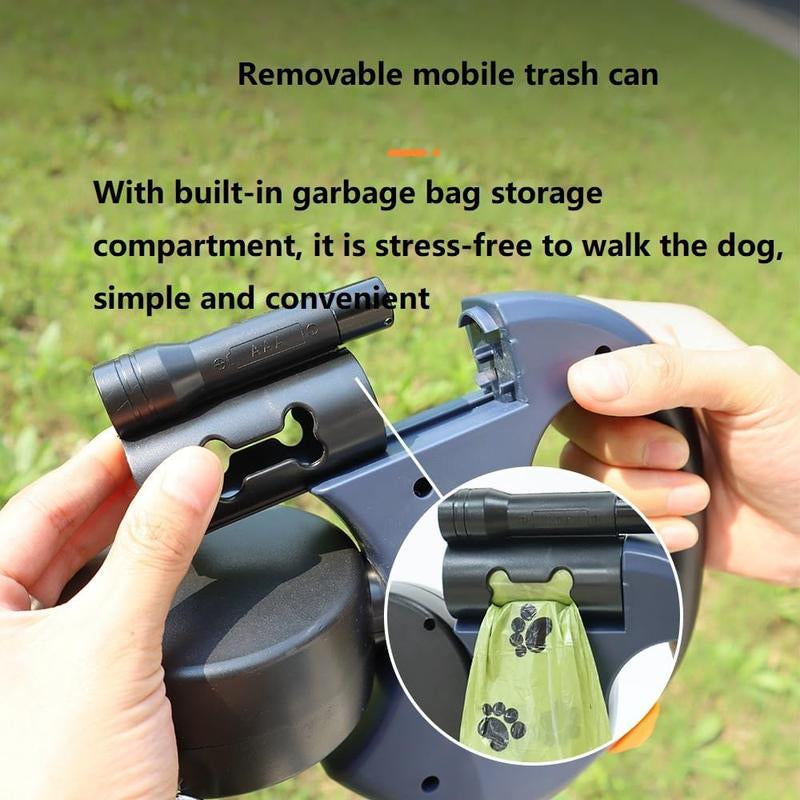 Unlock the Adventure: Tangle-Free Dual Dog Leash with 360° Swivel Head for 2 Happy Small to Medium Dogs – 10Ft Retractable Design with Lightweight, Anti-Wear Handle - Essential Puppy Accessories!