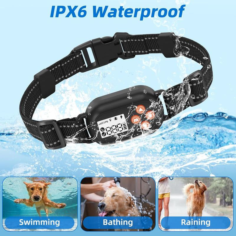 Revolutionary GPS Wireless Dog Fence - Advanced Electric Containment System with Waterproof Rechargeable Collar for Dogs Over 20 lbs