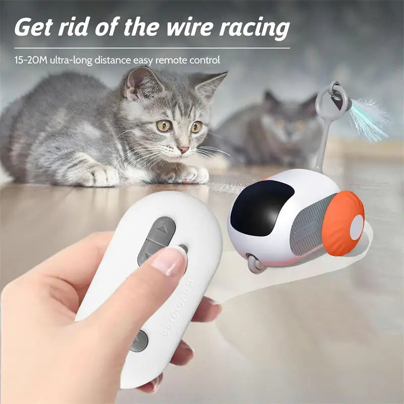 Rev up your cat's playtime with our Remote Control Sports Car Teaser! 🐾🚗 The ultimate boredom buster for indoor kitties! #CatToys #InteractiveFun