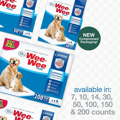 Wee-Wee Superior Performance Dog & Puppy Pee Pads - Ultimate Leak-Proof Potty Training Solution, 22" x 23", 100 Count