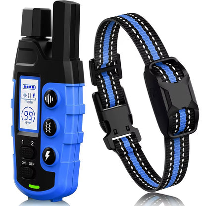 Train your pup like a pro with our waterproof electric dog training collar! Perfect for dogs 5-120lbs, featuring remote control, shock, and vibration options! 🐶✨
