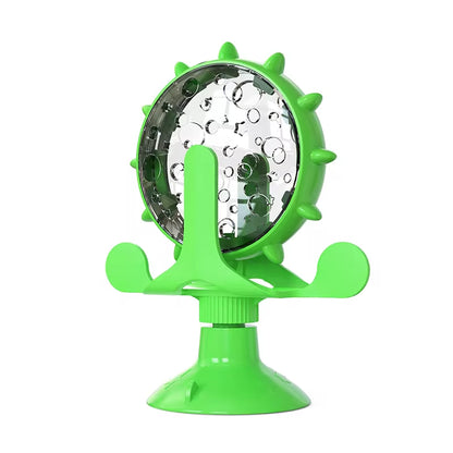 Engaging IQ-Boosting Treat Dispenser Toy for Cats & Small Dogs - Fun Rotatable Slow Feeder for Hours of Play!
