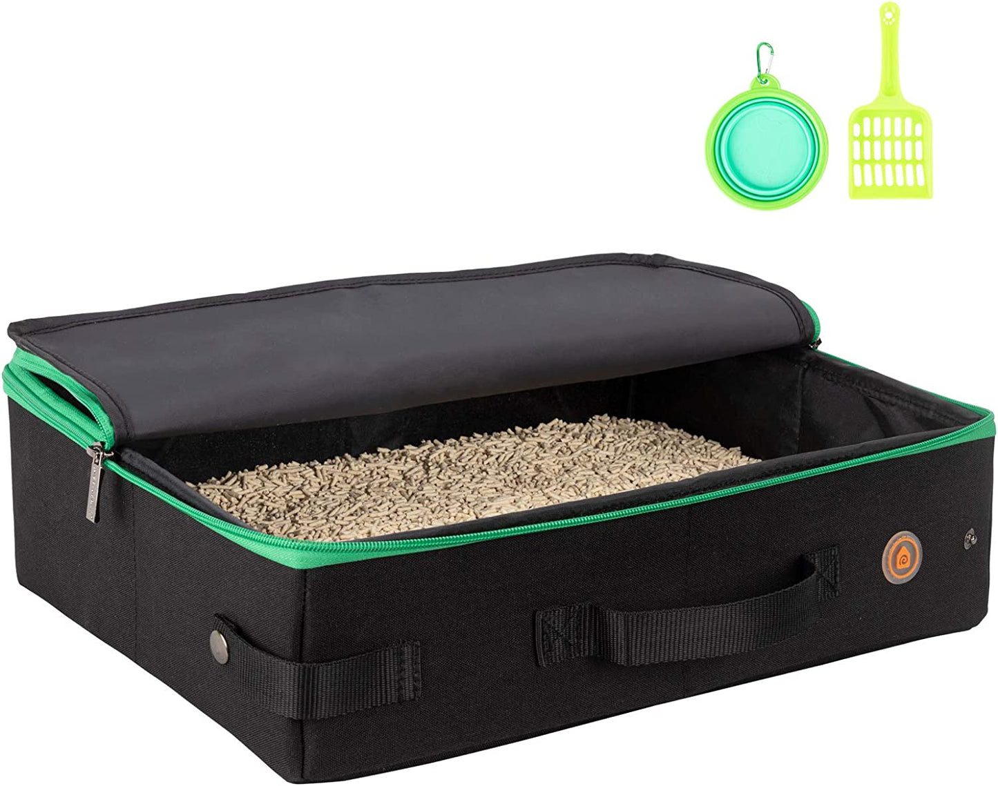 The Ultimate Travel Companion: Portable Cat Litter Box with Lid - Lightweight, Odor Containing, and Perfect for Adventures!