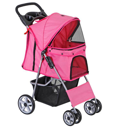 Elevate Your Pet's Adventure with the Stylish Segawe Foldable Dog Stroller - Black Travel Carriage & Detachable Carrier Cart