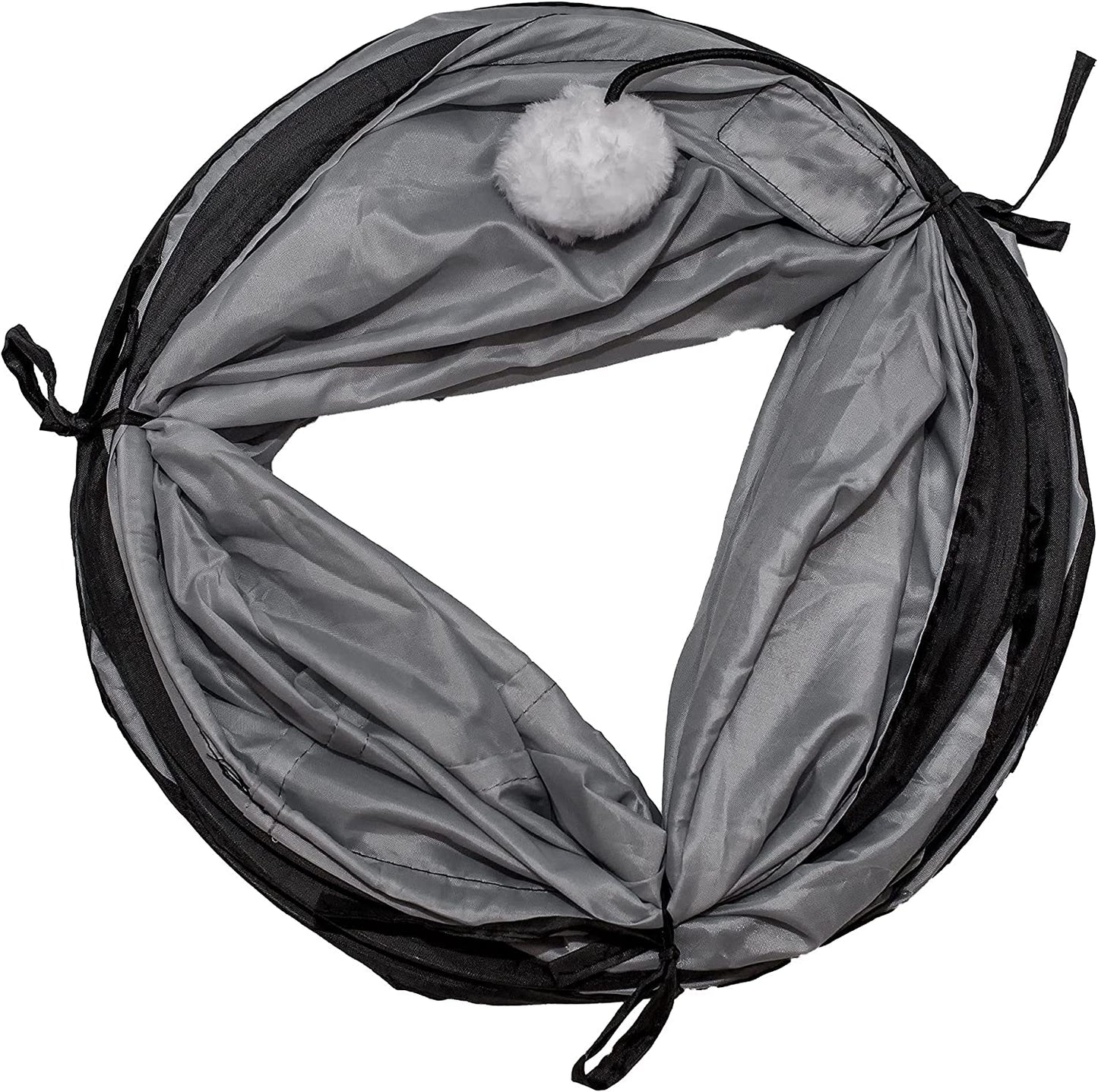 Exciting Cat Tunnel for Indoor Play - Collapsible Pop-Up Tube with Peek Holes and Ball for Endless Fun!