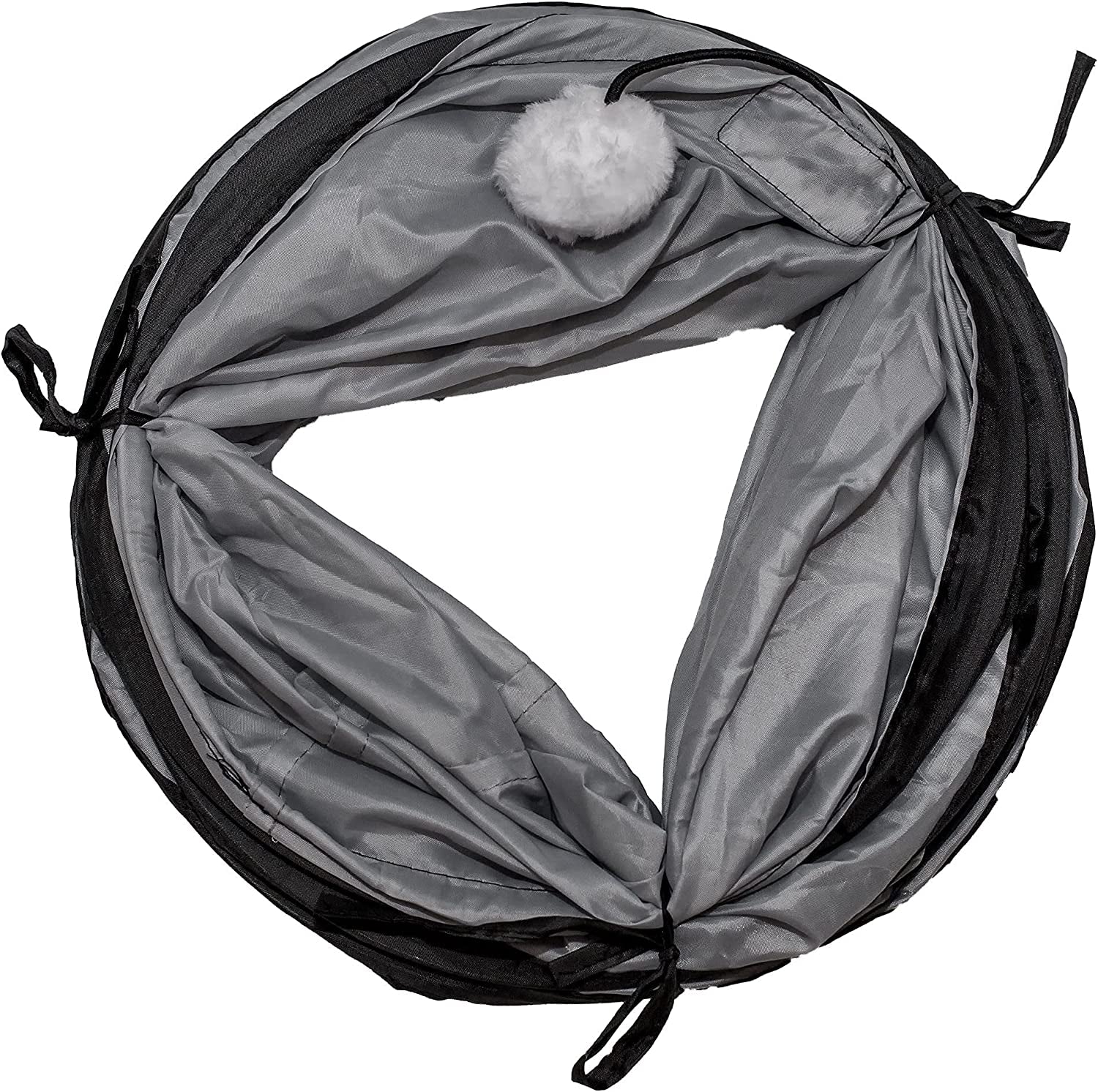Exciting Cat Tunnel for Indoor Play - Collapsible Pop-Up Tube with Peek Holes and Ball for Endless Fun!