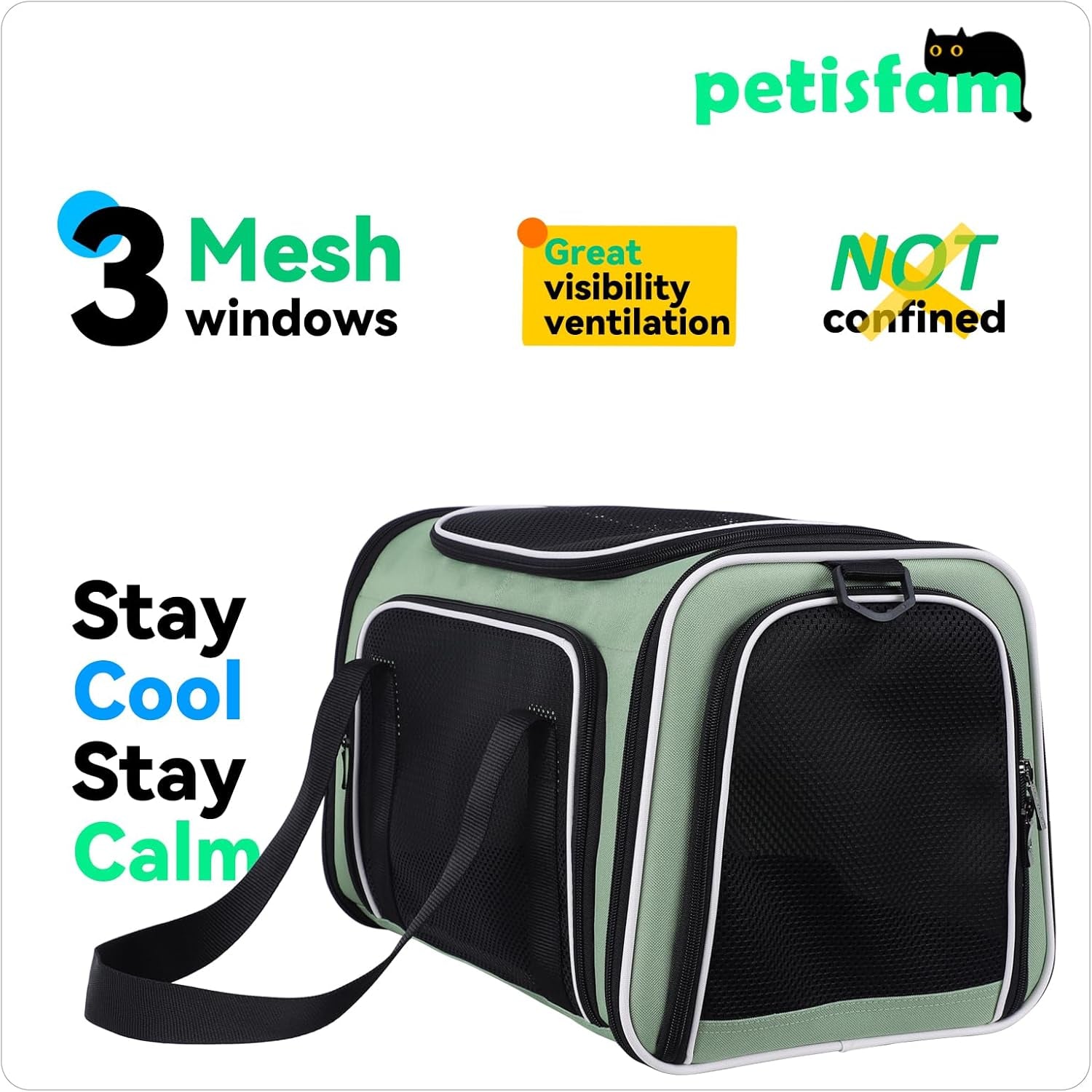 Travel in Style: Lightweight Top Load Cat Carrier for Medium Cats and Small Dogs with Cozy Bed, Multiple Access Doors, and Convenient Shoulder Strap
