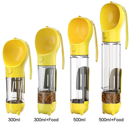 The Ultimate 3-in-1 Portable Pet Hydration & Snack Solution - Leak-Proof Water Bottle with Poop Dispenser for Dogs and Cats!