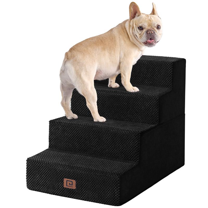 EHEYCIGA Multi-Step Dog Stairs - Safe and Sturdy Pet Steps for Easy Access to High Beds and Sofas