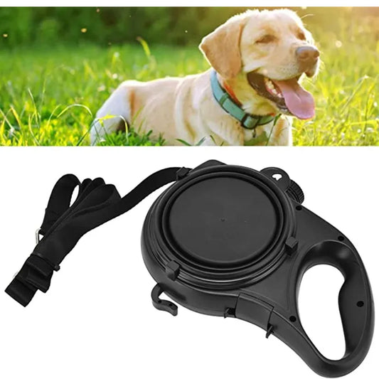 Ultimate 4-in-1 Multifunctional Pet Dog Leash with Built-in Water Bowl and Waste Bag Dispenser – Perfect for Outdoor Adventures!