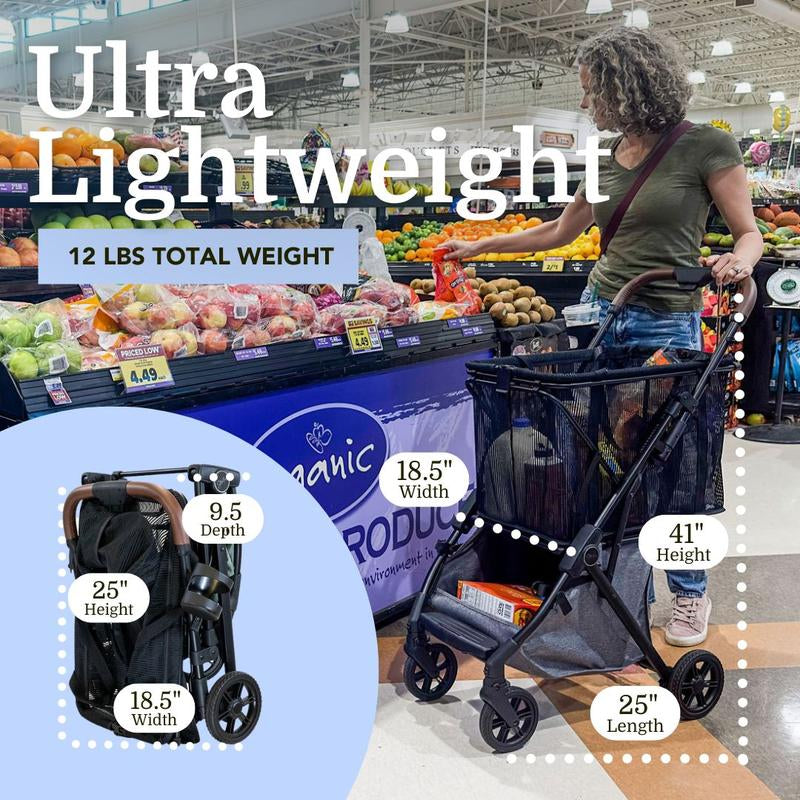 Strolee Luxury Pet Stroller V3 - Your Ultimate Travel Companion for Pets and Shopping!