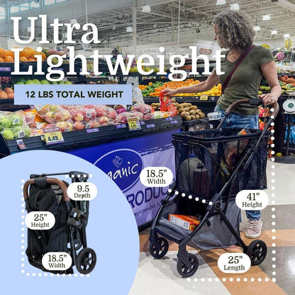 Strolee Luxury Pet Stroller V3 - Your Ultimate Travel Companion for Pets and Shopping!