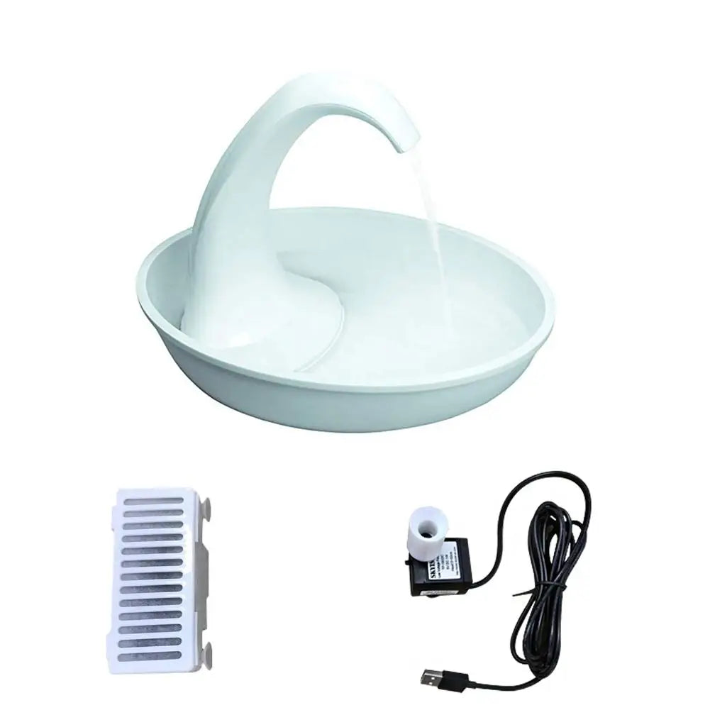 Transform Your Pet's Hydration Routine with Our Adorable Automatic Swan Water Fountain – Refreshing Fun for Cats and Dogs!