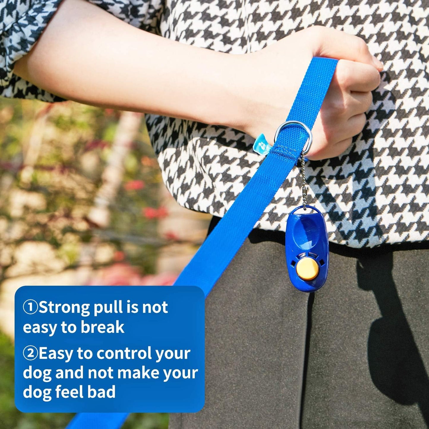 Unlock the Freedom to Train Your Dog with Our 50 Ft Versatile Leash & Clickers – Ideal for All Breeds in Bold Blue!
