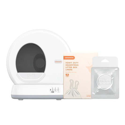 Revolutionize Your Cat Care with the Meowant SC01 Smart Self-Cleaning Litter Box – The Ultimate Odor-Free, App-Controlled Solution Featuring Safety Tech, Mat & Liner!