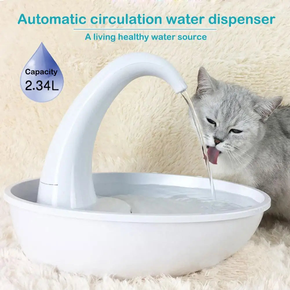 Transform Your Pet's Hydration Routine with Our Adorable Automatic Swan Water Fountain – Refreshing Fun for Cats and Dogs!