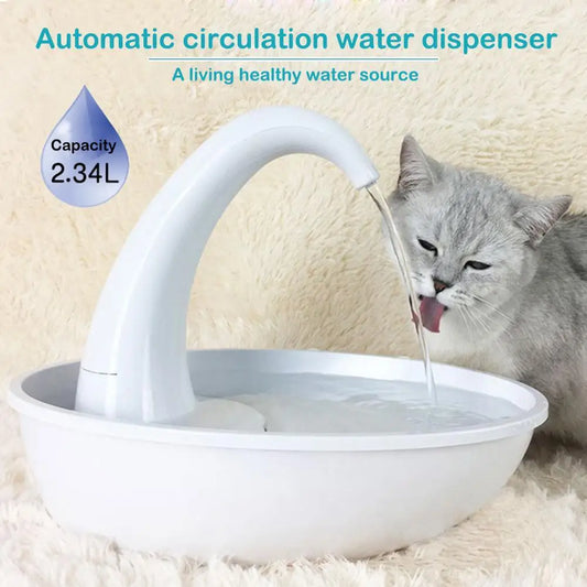 Transform Your Pet's Hydration Routine with Our Adorable Automatic Swan Water Fountain – Refreshing Fun for Cats and Dogs!