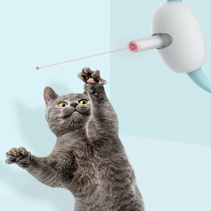 Get Your Cat Moving: Rechargeable Smart Laser Collar for Endless Playtime Fun!