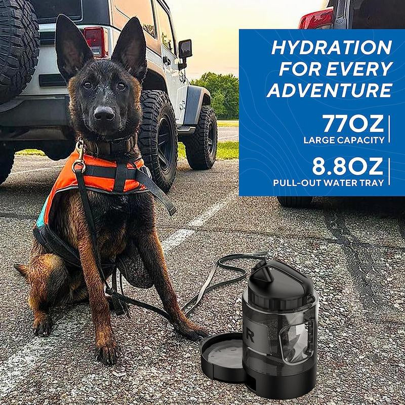 Ultimate 2-in-1 Portable Water Bowl Dispenser for Large Dogs - Perfect for Walking, Camping, and Hiking!