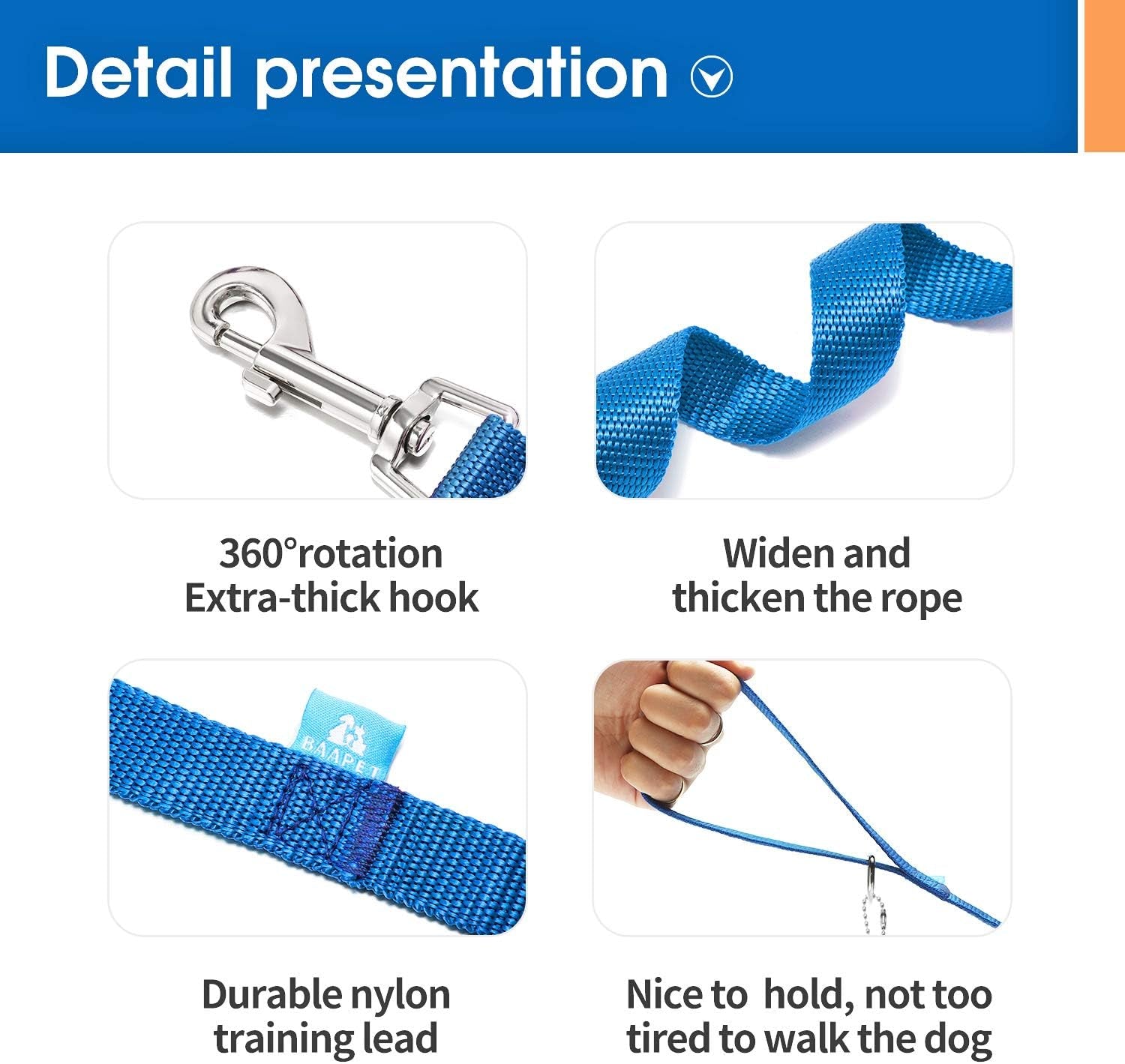 Unlock the Freedom to Train Your Dog with Our 50 Ft Versatile Leash & Clickers – Ideal for All Breeds in Bold Blue!