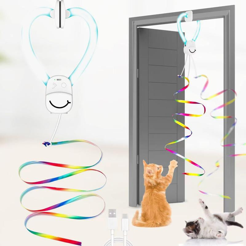 Exciting Automatic Electric Flying Bird Feather Wand Toy - Perfect Indoor Enrichment for Kittens & Adult Cats!
