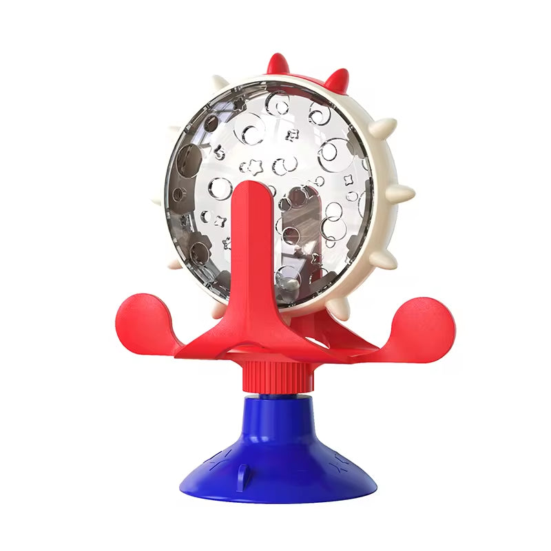 Engaging IQ-Boosting Treat Dispenser Toy for Cats & Small Dogs - Fun Rotatable Slow Feeder for Hours of Play!