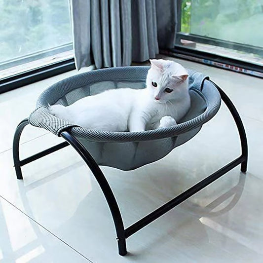 Cozy Cat and Dog Bed Hammock - Plush, Breathable, and Portable Pet Lounge with Detachable Design