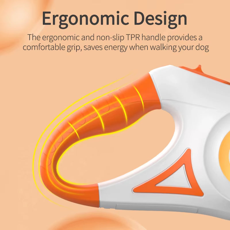 Illuminate Your Dog Walks with the 5M Retractable LED Dog Leash – Perfect for All Breeds and Seasons!