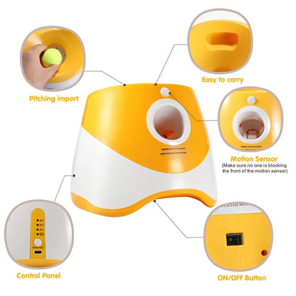 Ultimate Automatic Dog Ball Launcher - Three Exciting Distance Settings for Unmatched Playtime Fun! Perfect for Dogs and Cats!
