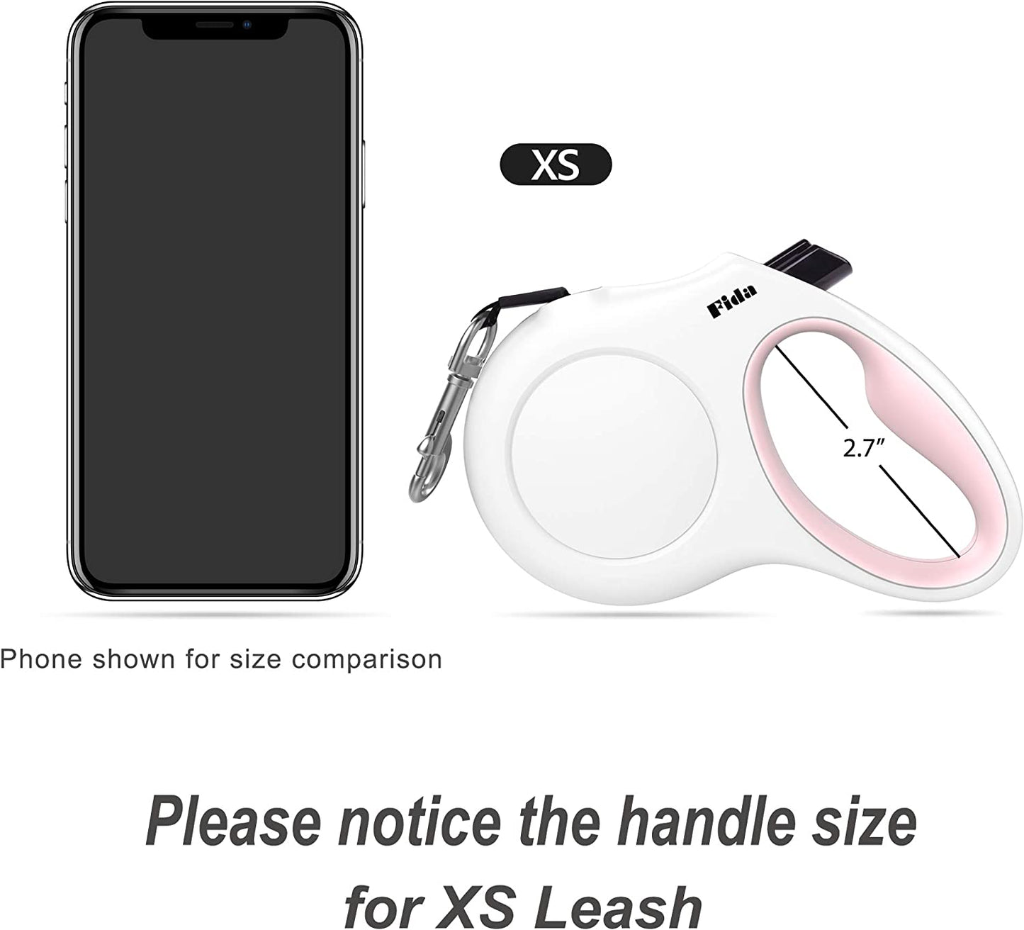 Premium 10ft Retractable Dog Leash with Poop Bag Dispenser - Ideal for X-Small Dogs and Cats Up to 18 lbs - Comfort Grip Handle, Tangle-Free Design & Reflective Safety Features