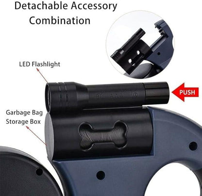Revolutionary Dual-Head Adjustable Retractable Leash – Experience Unmatched Safety and Convenience for Walking Two Pets! Perfect for Dogs and Cats with 360° Swivel and Waterproof Features!