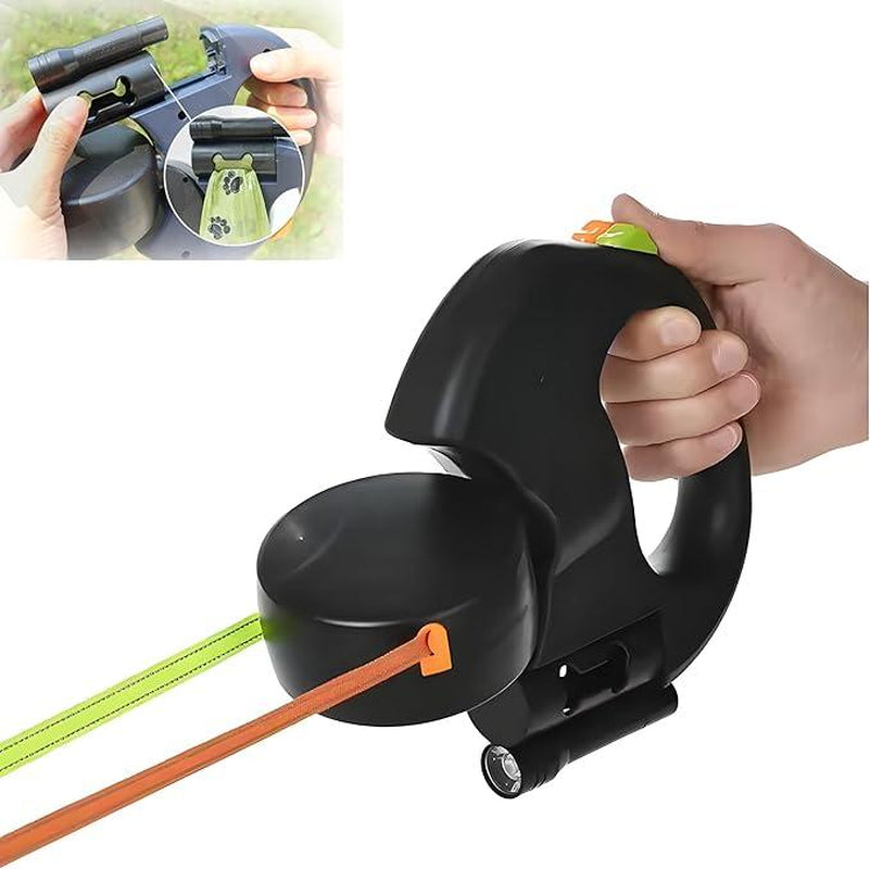 Revolutionary Dual-Head Adjustable Retractable Leash – Experience Unmatched Safety and Convenience for Walking Two Pets! Perfect for Dogs and Cats with 360° Swivel and Waterproof Features!