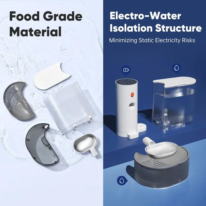 Revolutionize Your Pet's Hydration with the 2025 Acyacy Automatic Wireless Pet Water Fountain - Stainless Steel, 3L Capacity, Rechargeable & Touch-Safe!
