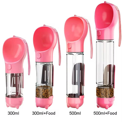 The Ultimate 3-in-1 Portable Pet Hydration & Snack Solution - Leak-Proof Water Bottle with Poop Dispenser for Dogs and Cats!