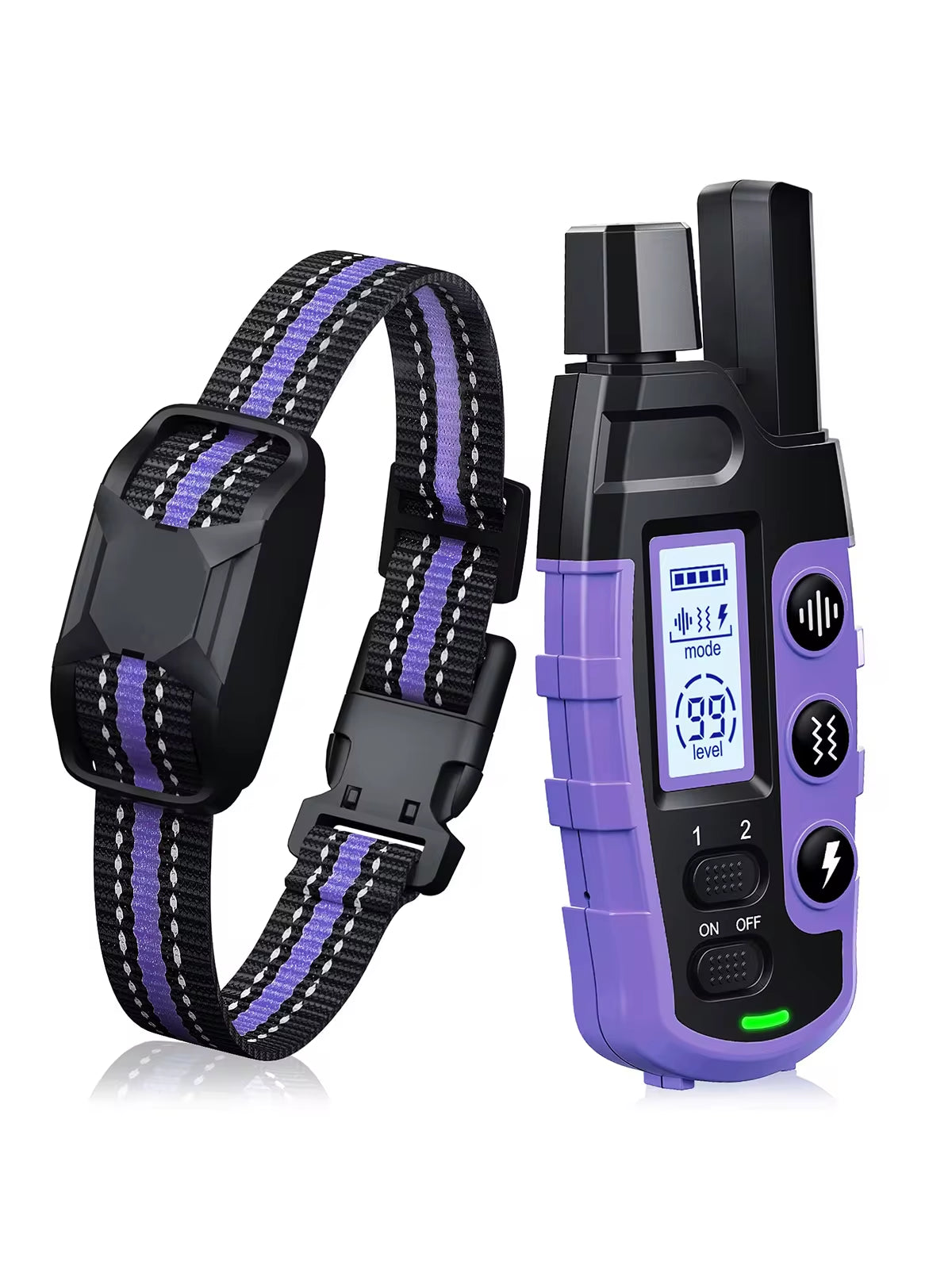 Train your pup like a pro with our waterproof electric dog training collar! Perfect for dogs 5-120lbs, featuring remote control, shock, and vibration options! 🐶✨