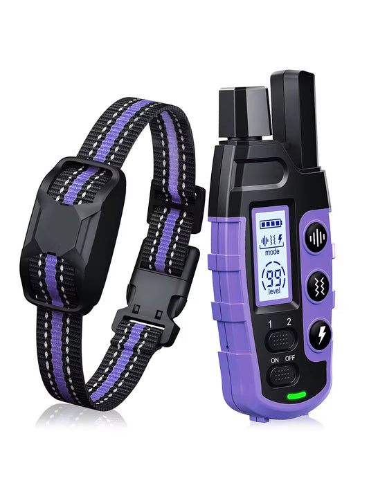 Train your pup like a pro with our waterproof electric dog training collar! Perfect for dogs 5-120lbs, featuring remote control, shock, and vibration options! 🐶✨