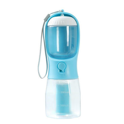 Ultimate 3-In-1 Pet Travel Companion: Water Bottle, Food Cup & Poop Bag Holder!