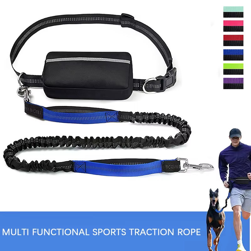 Hands-Free Adjustable Dog Leash: Perfect for Running, Jogging, and Walking with Your Furry Friend!