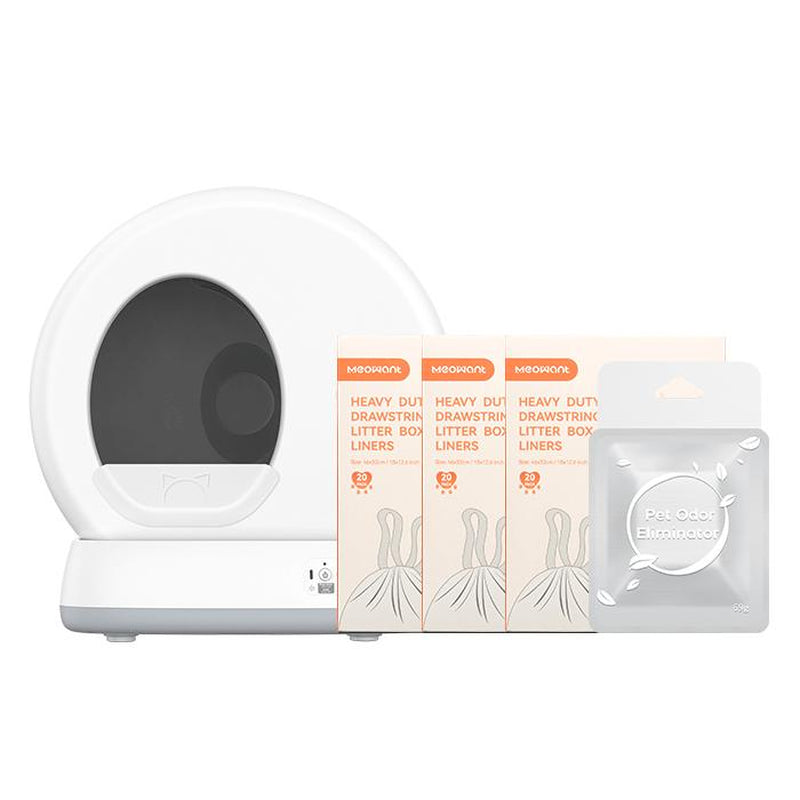 Revolutionize Your Cat Care with the Meowant SC01 Smart Self-Cleaning Litter Box – The Ultimate Odor-Free, App-Controlled Solution Featuring Safety Tech, Mat & Liner!